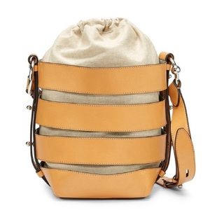 NWT Rebecca Minkoff Cage Convertible Bucket Bag